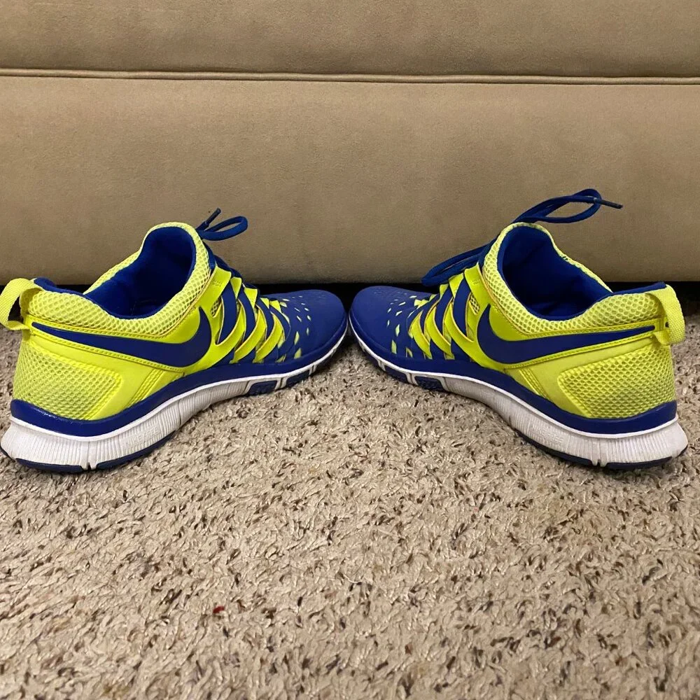 GUC Nike Men Blue and Yellow Running Shoes Size 11 - Picture 7 of 9